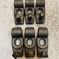 6 Quantity of Carbon Steel 940 Goose Neck Clamps w/ Square Bolts (6 Quantity)