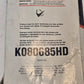 Gates Micro-V Belt K080685HD | 8PK1742 | 1-3/32" x 69-1/8" | 072053985849