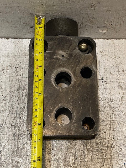 Hydraulic Pump Valve Accum PR Tank 22mm Bore 8-5/8" L 4-3/4" W 2-3/4" H