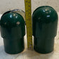 Green Replacement Pole Caps for Pickleball/Tennis 1 w/ Pulley 1 w/out Pulley