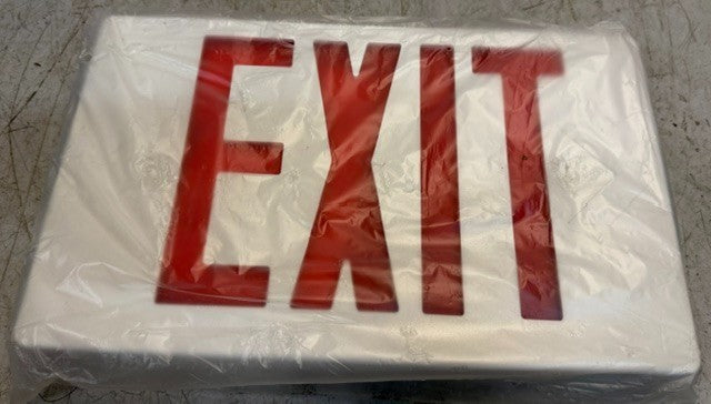 E-Conolight E-XP2RBW Exit Lighting Fixture Damp Location Rated Safety Sign