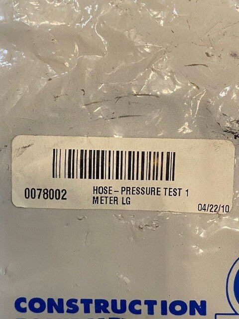 Wacker Hose-Pressure Test 1 Meter LG 0078002
