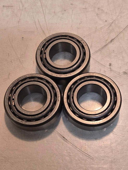 3 Quantity of ZXY Tapered Roller Bearings LM12749 LM12710 21.98 mm Bore (3 Qty)