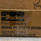 13 Quantity of Parker Brass Compression Fluid Connectors VS169CA-8-6 (13 Qty)