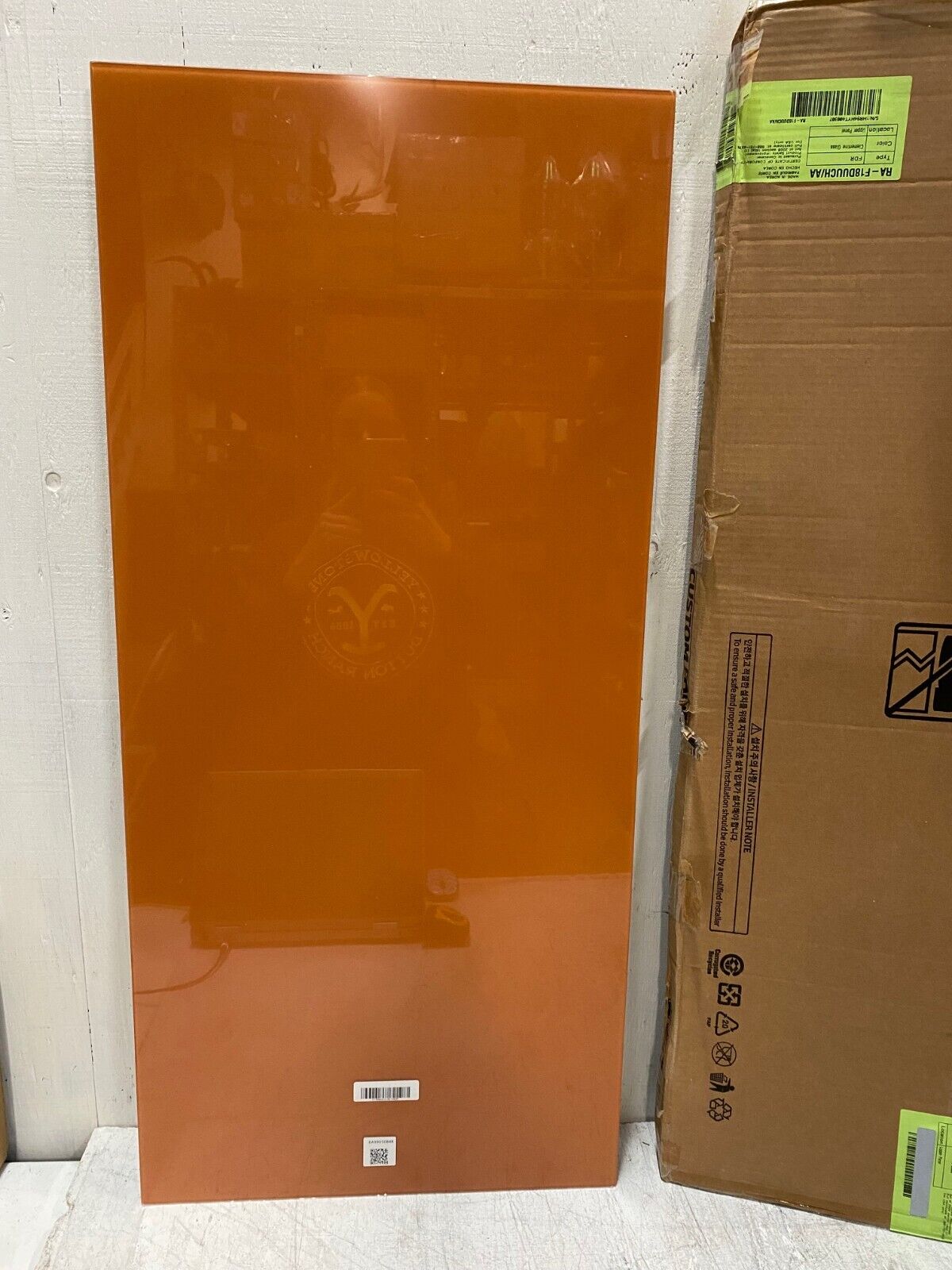 Samsung Bespoke Refrigerator UPPER PANEL (Clementine Glass) RA-F18DUUCH/AA