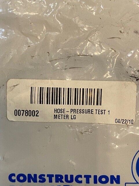 Wacker Hose-Pressure Test 1 Meter LG 0078002