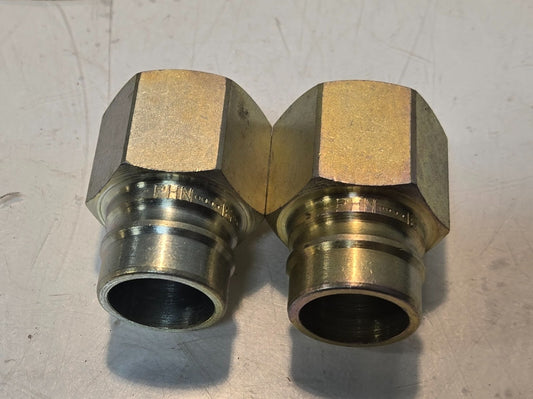 2 Quantity of PHN-16 Hydraulic 1" Quick Connect Plugs | 1" FNPT (2 Quantity)