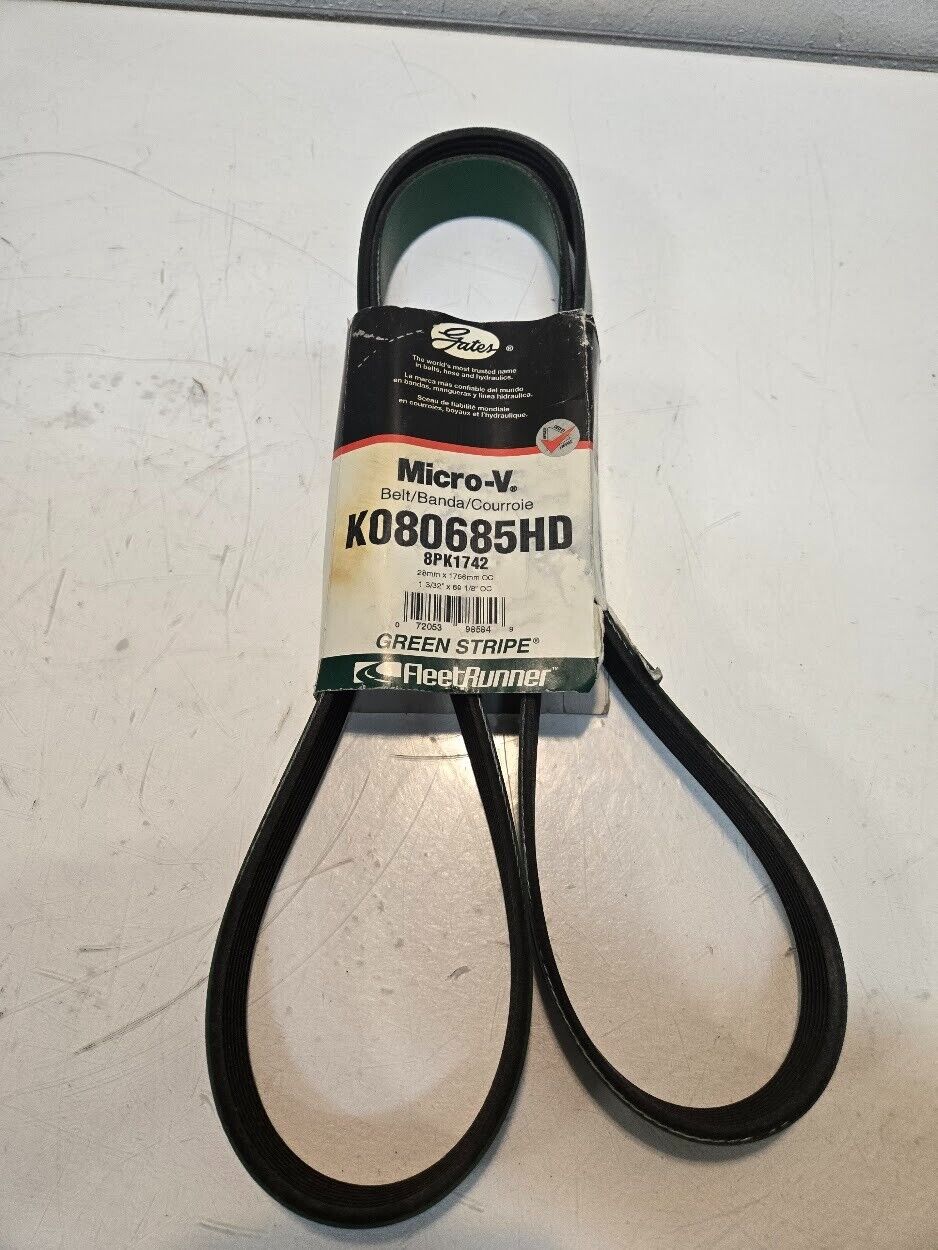 Gates Micro-V Belt K080685HD | 8PK1742 | 1-3/32" x 69-1/8" | 072053985849