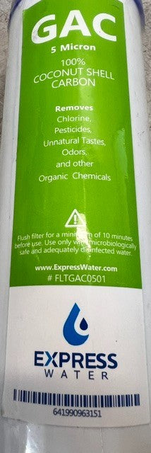 Express Water Granular Activated Carbon Replacement Filter FLTGAC0501