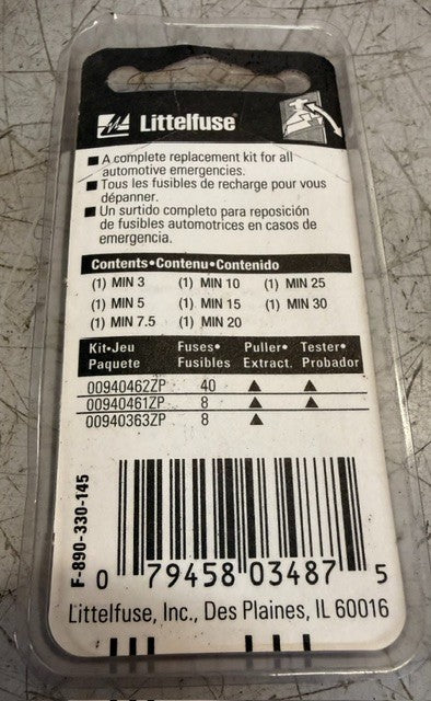 5 Quantity 8-Pack Littelfuse Mini 32v Fuse Assortment Packs 00940362ZP