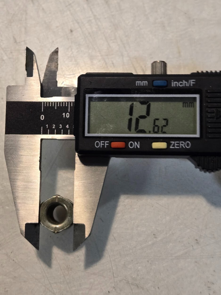 20 Quantity of Ford 372130-S36 Hex Nut 12.5mm Thread 6.4mm Bore (20 Qty)