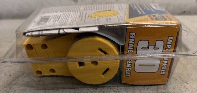 Camco Power Grip 30-Amp RV Female Connector Body 30-RR Electrical Plug