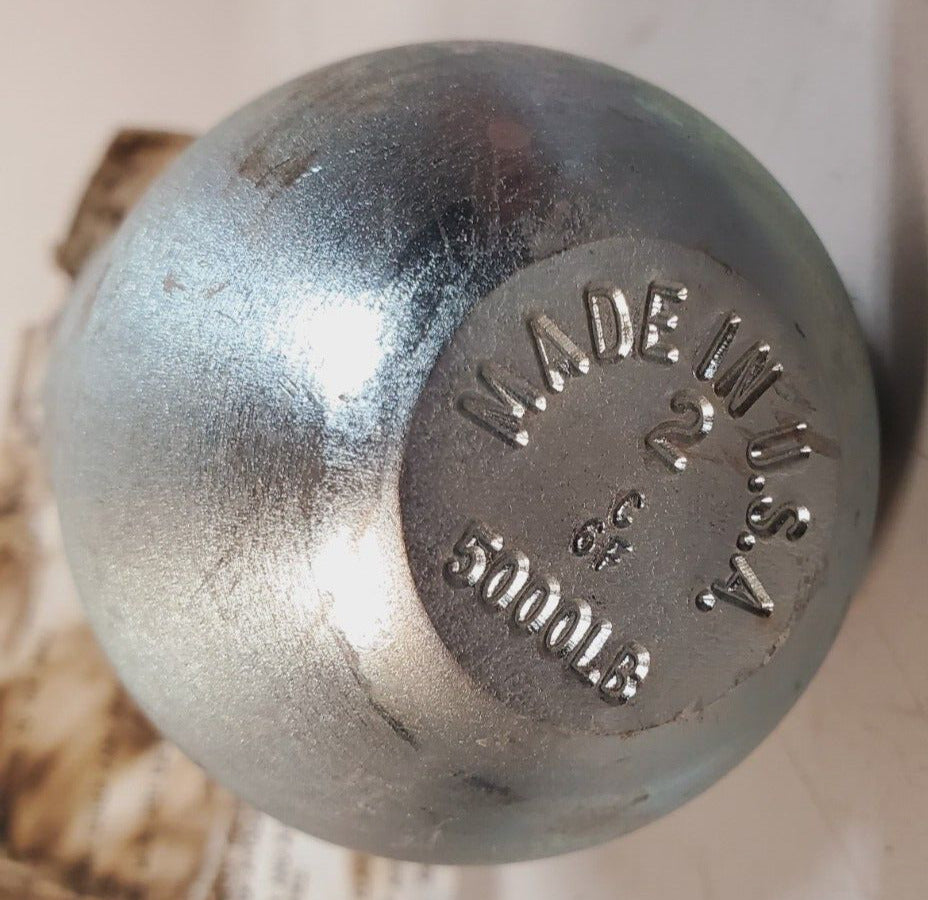 8 Quantity of Hitch Ball Zinc 2"x1"x2" | 5081 | 5000 Lb (8 Qty)