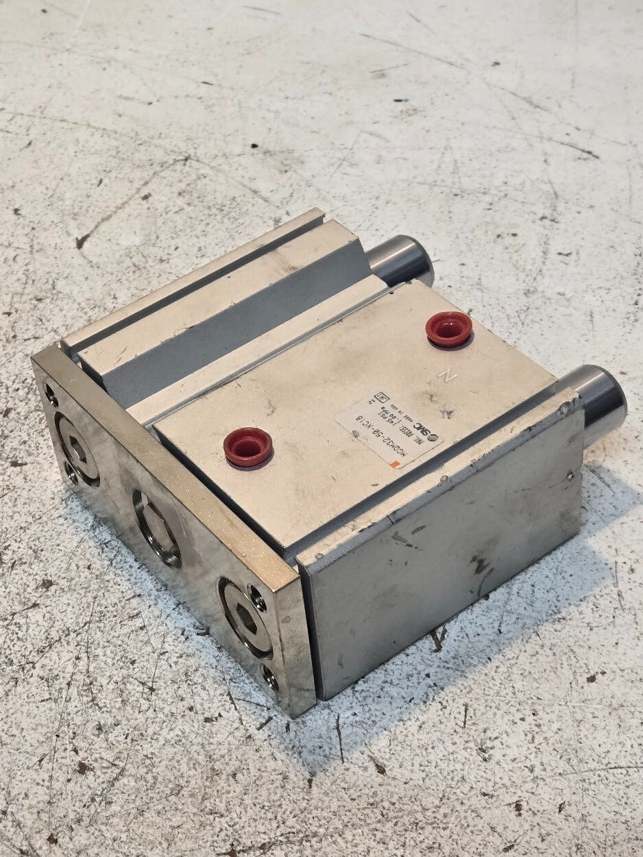 SMC Guided Pneumatic Cylinder MGQM32-50-XC18 | 145 PSI See Pictures