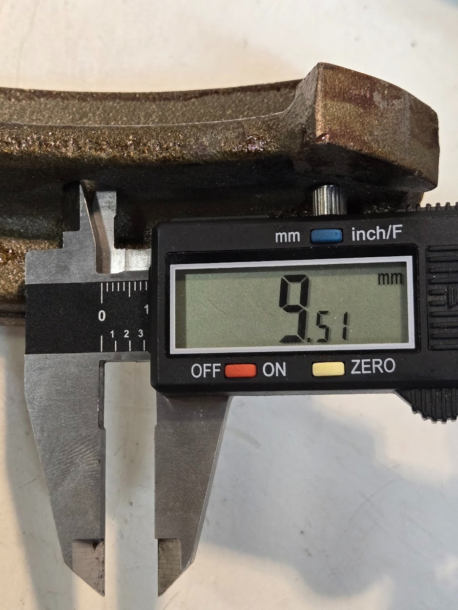 Brake Shoe C-41864 for Caterpillar | 11" x 1-3/4" Shoe Size | 8-1/4" Pad Length