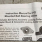 PT International Mounted Pillow Block Bearing RAK203-10A-40 Cast Iron Housing