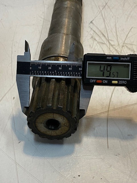 Power Take-Off Transmission Shaft 14" Long 30mm End 50mm End 15-Spline 13-Spline