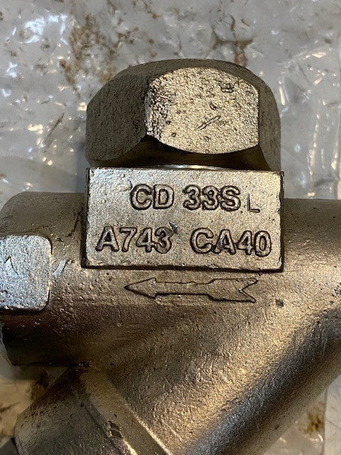 Armstrong CD 33S A743 CA40 Disc Steam Trap CD33SL 600Psig 3/4" NPT