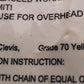 Dayton Double Clevis Link 1/2" | 1DND2 | HMC | Grade 70 Yellow Chromate