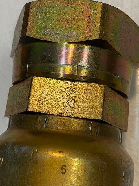 Parker 10643 | 32 | Crimp Style Hydraulic Hose Fitting 4-5/8" H 61mm Thread