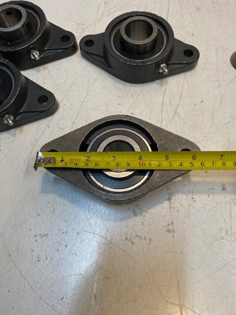 4 Quantity of IPTCI 2-Bolt Flange Bearings FL207 UC207-20 | 32mm Bore (4 Qty)