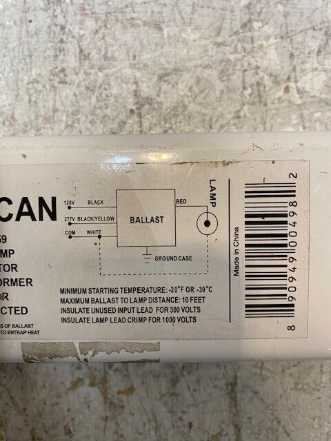 Keystone 00498 | MH-400A-D-FCAN Metal Halide Ballast 400W | 120V or 277V