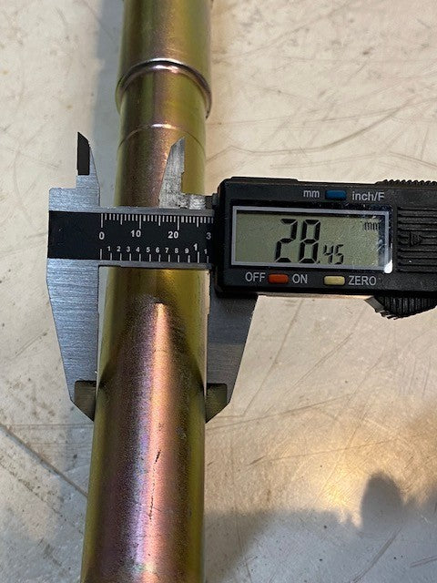 Rear Axle 179-4-04-08-C | 41-1/2" Long 16mm End 25mm Thread 24-Spline 100mm OD