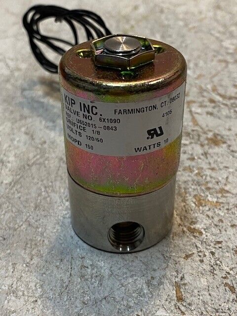 KIP Inc. Solenoid Valve 6X1090 U652015-0843 1/8 Orifice 120/60 V 150 MOPD