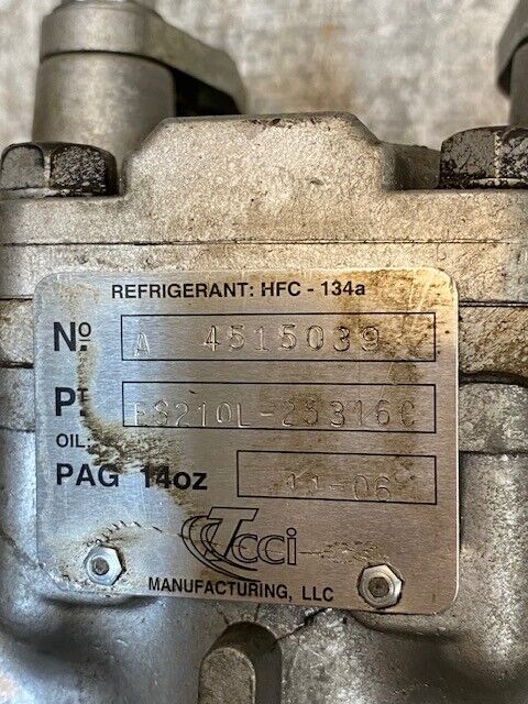 TCCI Refrigerant Compressor Clutch HFC-134A | ES210L-25316C | 4515039