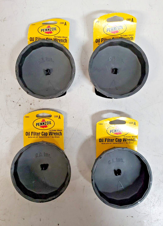 4 Qty. of Pennzoil Oil Filter Cap Wrenchs 15 Flutes 93mm | 19900 (4 Qty)