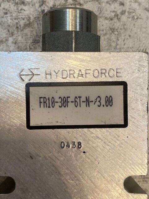 2 Quantity of Hydraforce Valve Cartridges FR10-30F-6T-N-/3.00 | 7024360 (2 Qty)