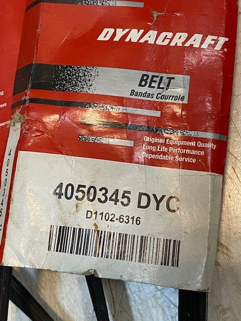3 Quantity of Dynacraft Serpentine Multi-V Belt 4050345 DYC (3 Quantity)