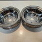 2 Quantity of Chrome Steel Long Water Pump 3 Groove Pulley for Chevy  (2 Qty)