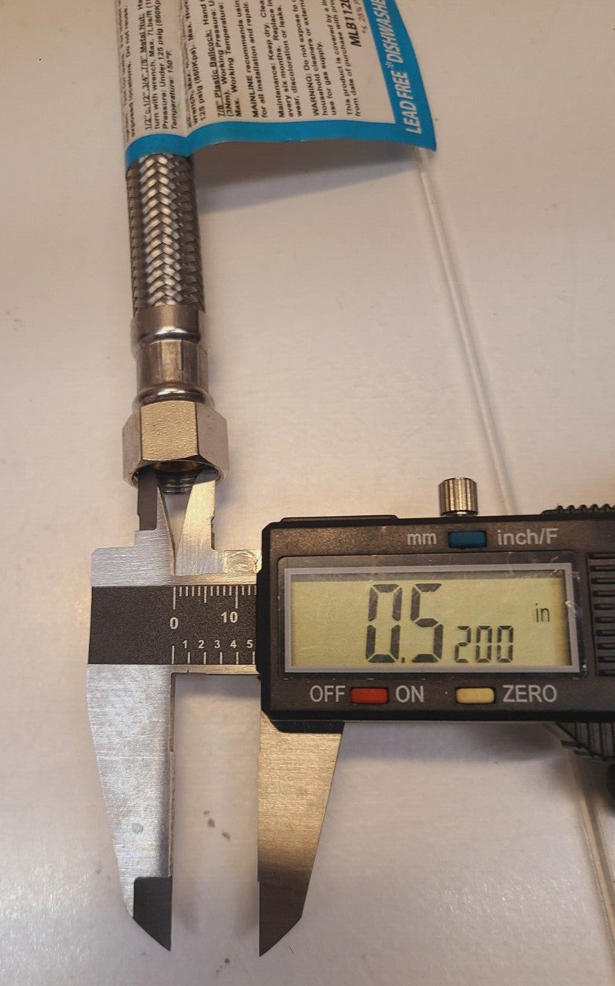 14 Qty of Mainline 3/8" x 3/8" Dishwasher Connectors 12" MLB112DWF (14 Qty)