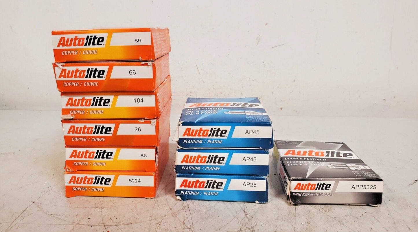 38 Quantity of Autolite Copper Platinum Double Platinum Spark Plugs  (38 Qty)