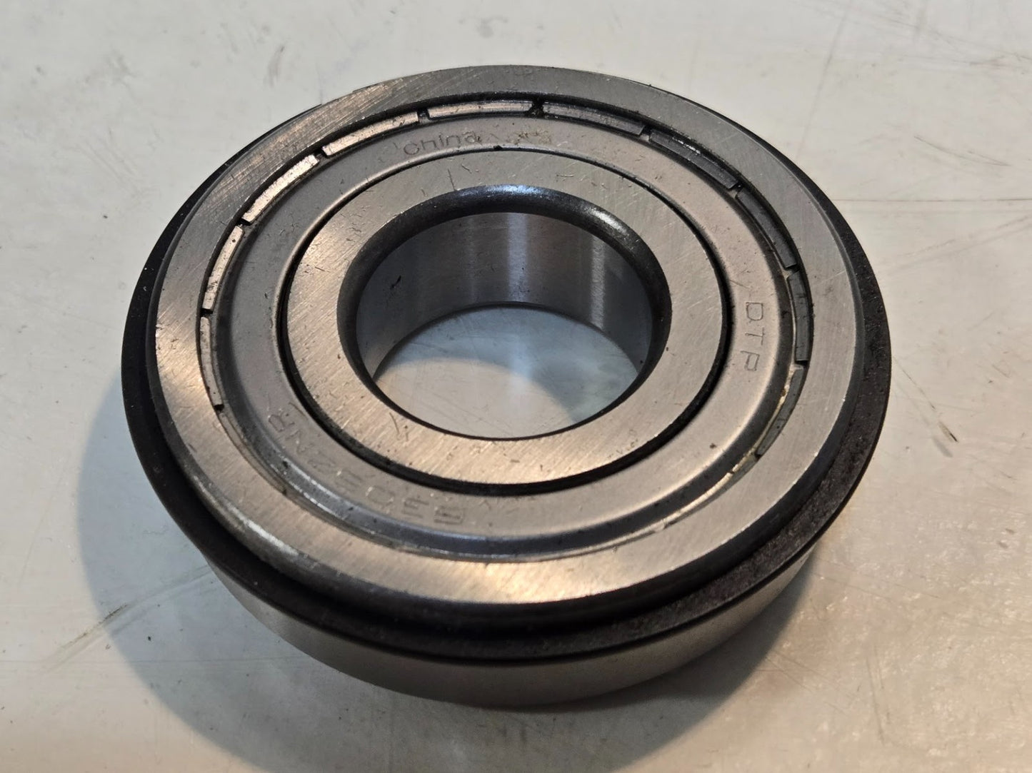 DTP Metal Shielded Ball Bearing 6306ZNR | 72 mm OD x 30 mm Bore x 19 mm Thick