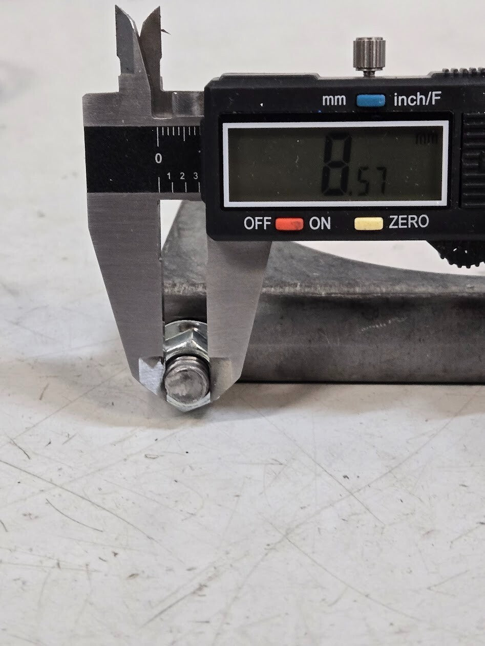 3 Quantity of 5" Saddle Clamps 14mm Nut 8.5mm Threaded End  (3 Quantity)