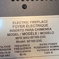 Electric 23" Fireplace Model SF105-23G | Y-JOC-C-1615 | 120 VAC 60 Hz 1400 W
