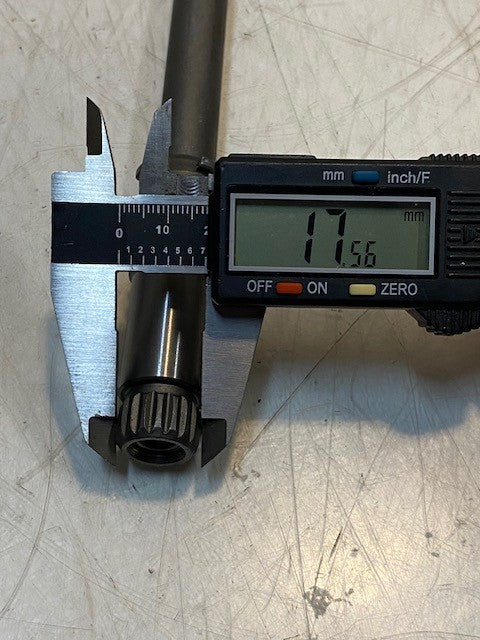 Billet Input Shaft TY1204307-TS 9-3/4" Long 14mm End 15mm Shaft 18mm End 21mm OD