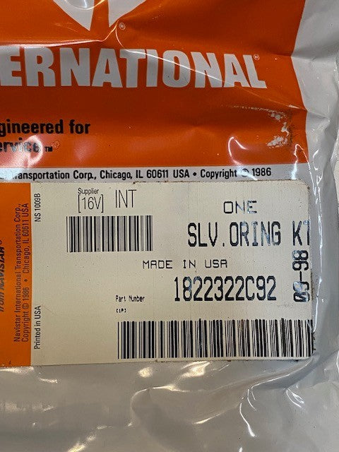 International 1822340C95 Piston & Sleeve Kit 1822322C92 | 1822097C2