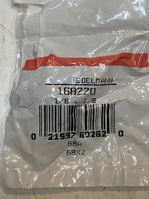 5 Quantity of Edelmann 168220 Connectors 1/8 x 1/8 (5 Quantity)