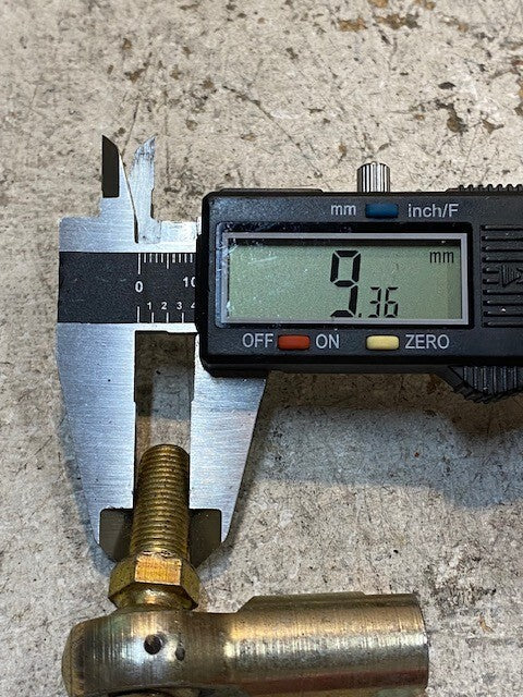 19 Qty of Ball Joint Tie Rod Ends 2-1/8" L 8mm ID 9mm Thread 17mm OD (19 Qty)