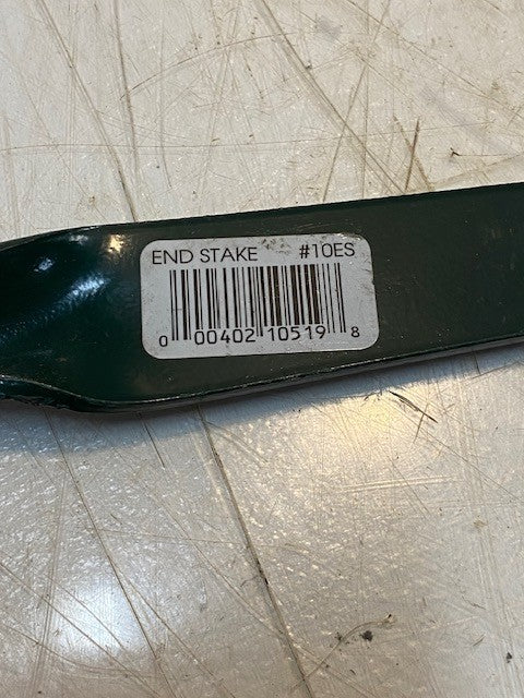 3 Quantity of Green Steel Landscape Edging End Stakes #10ES 12" Long (3 Qty)