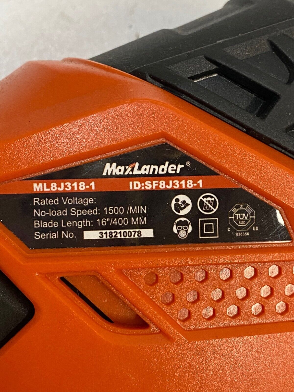 MaxLander Hedge Trimmer Attachment ML8J318-1, SF8J318-1, 16" Blade