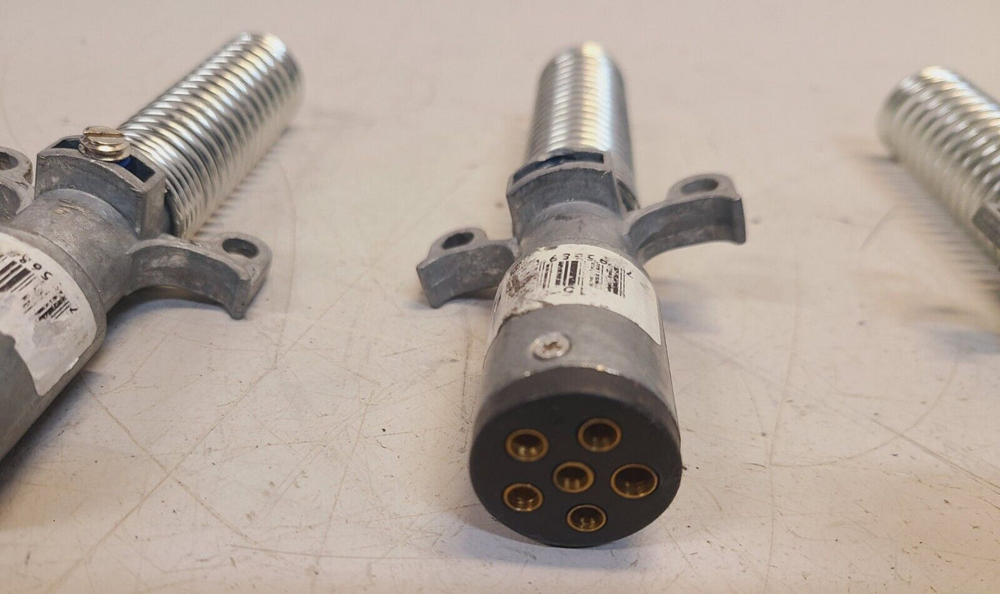 3 Quantity of Phillips Plugs 6-Pin w/ Cable Guards 15-630 (3 Qty)