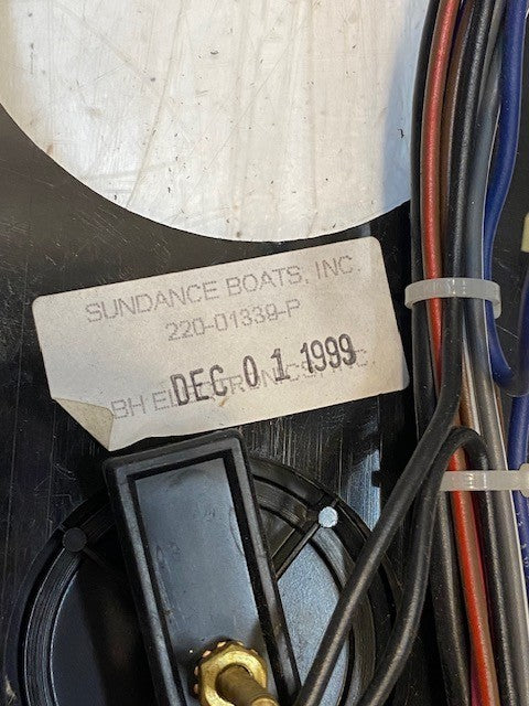 Sundance Boat Gauge Panel 220-01339-P | 210-01432-F | 18" Long