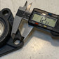 PEER 4-Bolt Flange F204 Insert Bearing FH204-12 | 19mm Bore 3-1/4" W
