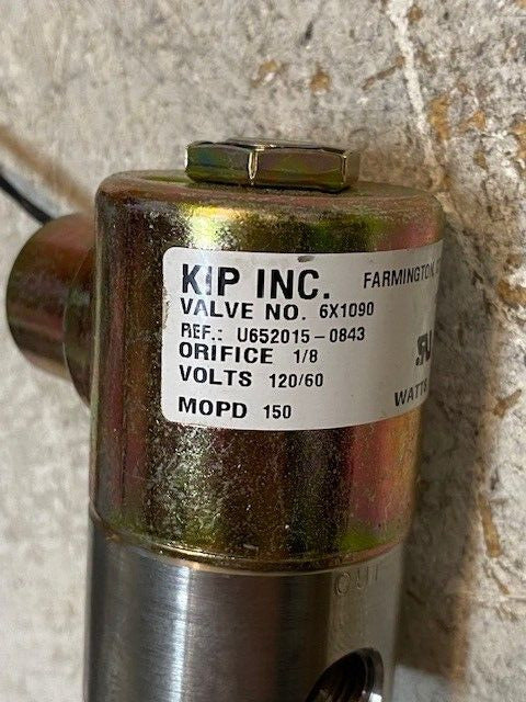 KIP Inc. Solenoid Valve 6X1090 U652015-0843 1/8 Orifice 120/60 V 150 MOPD