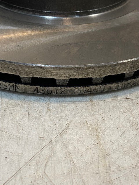 Vented Disc Brake Rotor 43512-20400 | 54mm Bore | 5x100mm | 10-7/8" Dia.