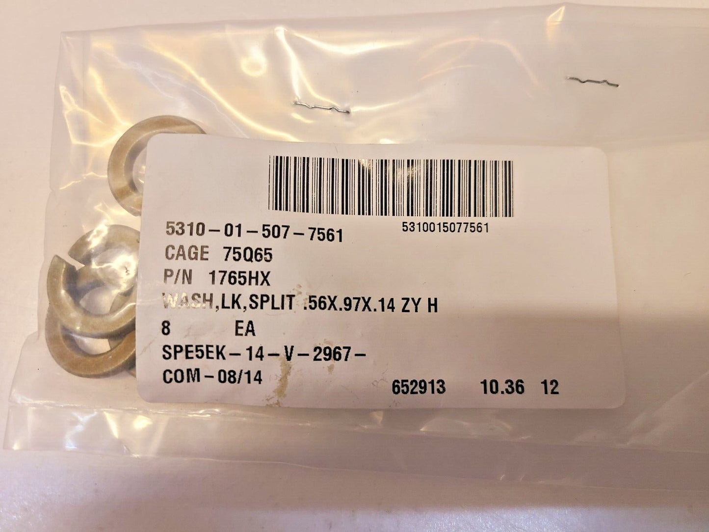 64 Qty. of Split Lock Washers 318BX | 1KP727 | 1765HX (64 Qty)